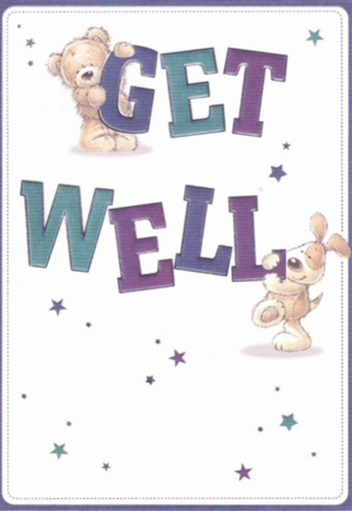 Celebrating the power of encouragement, this get well card is crafted with the same neighbourly care found in Shadwell's bustling streets. Friendly illustrations of a bear and a puppy, rendered with plush, touchable textures, share a scene alive with cheerful stars. Their playful energy swirls amidst a typography that stands bold and confident-deep purples and cool aquas echoing the moods of Shadwell Basin at dusk. There's a tactile grace in every line, reminiscent of the experience of arranging soft petals and fresh foliage for delivery to a friend in the E1 area. These illustrated companions, radiating innocence and optimism, feel as though they've just bounced off the card straight from a riverside stroll along Narrow Street. With shimmering starbursts and a crisp cream background enhancing the card's breezy mood, the design is perfectly suited to accompany a fresh bouquet from Flowers Shadwell. Together, they send a double dose of heartfelt positivity-ideal for kindling smiles and lifting spirits across Shadwell, whether at home or in hospital. This card's lightness, confidence, and caring essence make it a thoughtful addition to every get well gesture within our valued community.